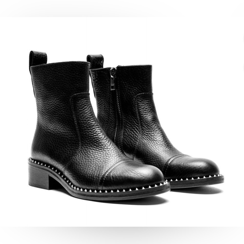 ZADIG & VOLTAIRE Empress Leather Boot - Black (Sz 39) NWOT